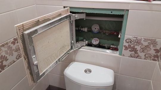 Люк под плитку Нажимной Секрет-Лайт 350*650 Люк под плитку Нажимной Секрет-Лайт 350*650