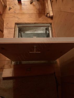 Самоподъемный Невидимка короб 930*1210, с дополнительным амортизатором, с дополнительным усилением профильной трубой створки люка, с крышкой из стального рифленого листа, утепленный Самоподъемный Невидимка короб 930*1210, с дополнительным амортизатором, с дополнительным усилением профильной трубой створки люка, с крышкой из стального рифленого листа, утепленный