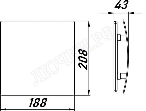 Вытяжной вентилятор Awenta System+, Turbo, 125, KWT125T, PECB125P, Чёрный глянцевый, пластик Вытяжной вентилятор Awenta System+, Turbo, 125, KWT125T, PECB125P, Чёрный глянцевый, пластик